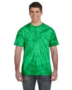 Tie dye gildan t-shirts for men green