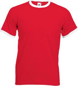 Fruit of the Loom SC61168 - Men's Two-Tone T-Shirt Red / White