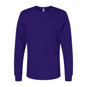 Fruit of the Loom SC4 - Men's Long Sleeve Cotton Sweatshirt Purple