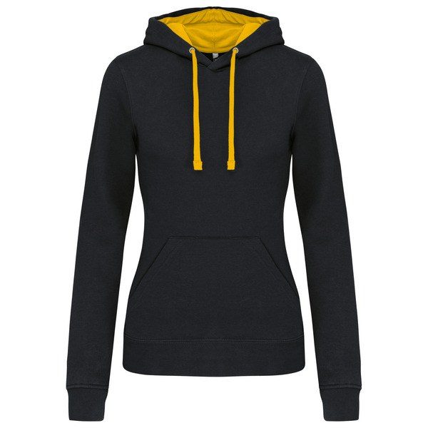 Kariban K465 - Ladies’ contrast hooded sweatshirt