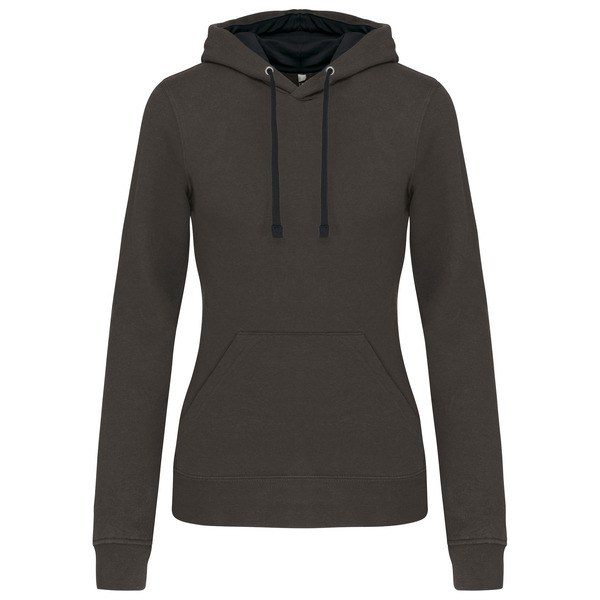 Kariban K465 - Ladies’ contrast hooded sweatshirt