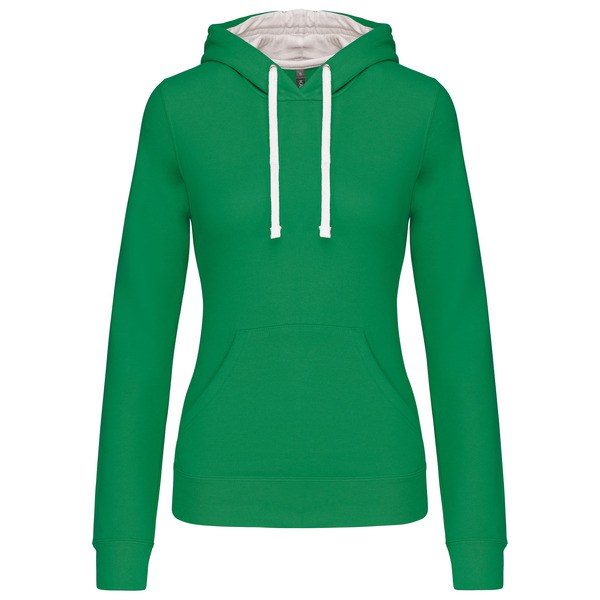 Kariban K465 - Ladies’ contrast hooded sweatshirt