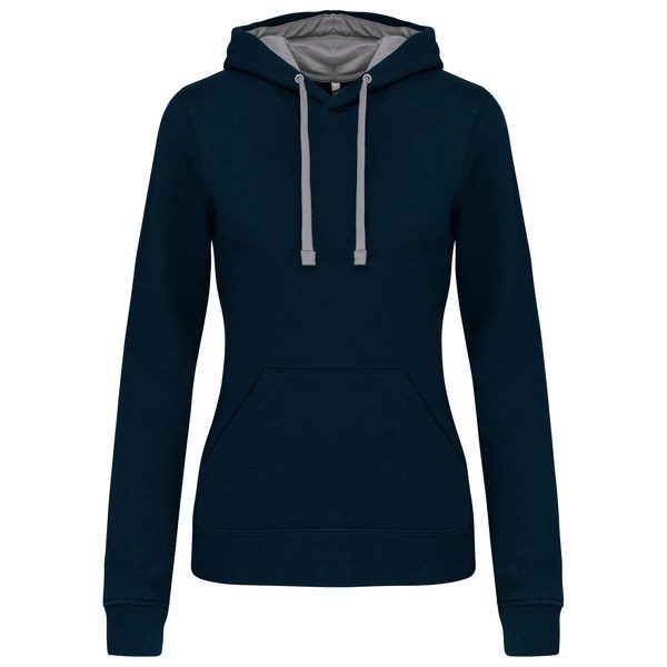 Kariban K465 - Ladies’ contrast hooded sweatshirt