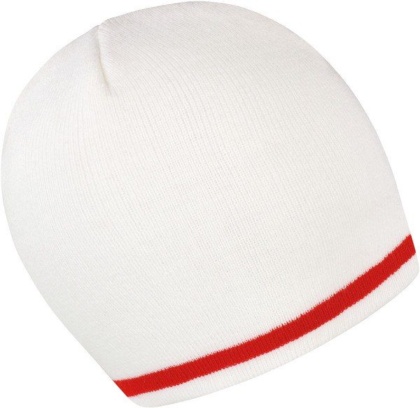 Result R368X - Cozy Stripe Knit Acrylic Beanie Hat