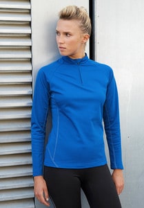 Proact PA336 - Ladies' 1/4 zip running sweatshirt Sporty Royal Blue