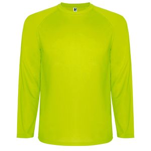 Roly CA0415 - MONTECARLO L/S Technical long-sleeve raglan t-shirt Yellow Fluor