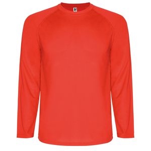 Roly CA0415 - MONTECARLO L/S Technical long-sleeve raglan t-shirt Red