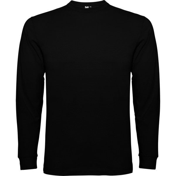 Roly CA1204 - POINTER  Long-sleeve t-shirt in tubular fabric with 4-layer crew neck and 1x1 ribbed cuffs