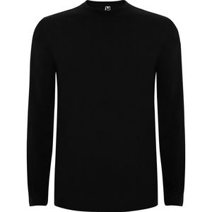 Roly CA1217 - EXTREME Long-sleeve t-shirt in tubular fabric and 4-layer crew neck Black