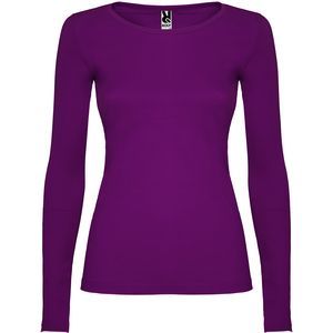 Roly CA1218 - EXTREME WOMAN Semi fitted long-sleeve t-shirt with fine trimmed neck Purple