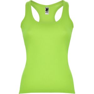 Roly CA6517 - CAROLINA Fitted style tank top with wide and round ribbed neckline and armholes Lime Green