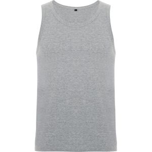 Roly CA6545 - TEXAS Slim-fit tank top with ribbed single jersey in collar and armhole Grey