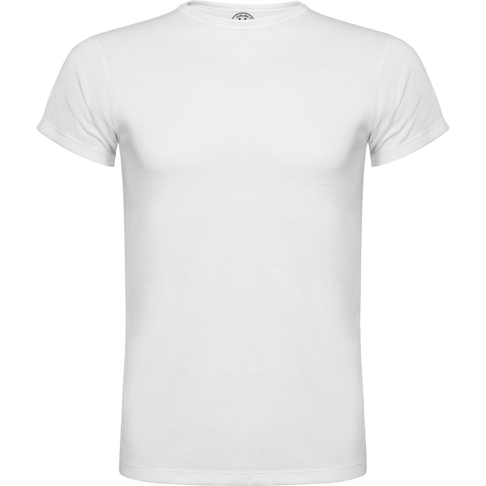 Roly CA7129 - SUBLIMA  Short-sleeve t-shirt with ribbed crew neck in the same fabric and side seams