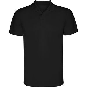 Roly PO0404 - MONZHA Short-sleeve technical polo-shirt Black