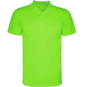 Roly PO0404 - MONZHA Short-sleeve technical polo-shirt Lime