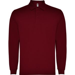 Roly PO5009 - CARPE  Long-sleeve polo shirt with ribbed collar and cuffs Garnet