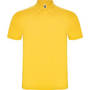 Roly PO6632 - AUSTRAL Short-sleeve polo shirt wih 3-button placket and 1x1 ribbed collar Yellow