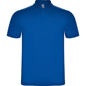 Roly PO6632 - AUSTRAL Short-sleeve polo shirt wih 3-button placket and 1x1 ribbed collar Royal Blue