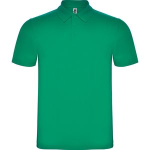 Roly PO6632 - AUSTRAL Short-sleeve polo shirt wih 3-button placket and 1x1 ribbed collar Kelly Green