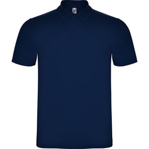 Roly PO6632 - AUSTRAL Short-sleeve polo shirt wih 3-button placket and 1x1 ribbed collar Navy Blue