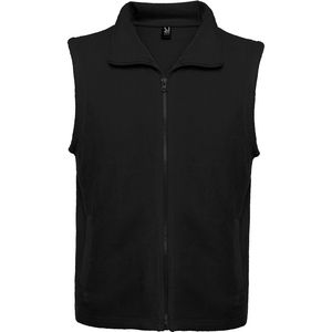 Roly RA1099 - BELLAGIO Fleece vest with polo neck and matching zipper Black