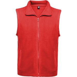 Roly RA1099 - BELLAGIO Fleece vest with polo neck and matching zipper Red