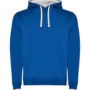 Roly SU1067 - URBAN Two-colour hoodie with double fabric Royal/White