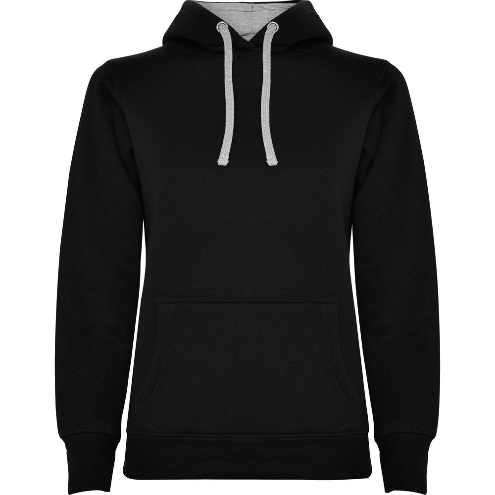 Roly SU1068 - URBAN WOMAN Fitted-cut sweatshirt with two-colour hood in double fabric