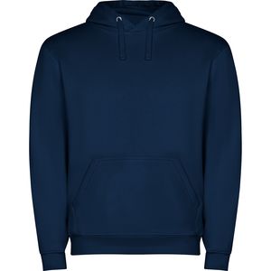 Roly SU1087 - CAPUCHA Hooded sweatshirt with kangaroo style pocket and flat adjustable drawcord Navy Blue