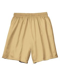 A4 N5293 - Shorts de malla de tricot con forro de entrepierna de 7" para adultos  Vegas de Oro