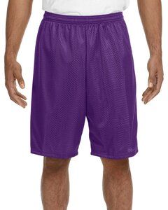 A4 N5296 - Shorts  de malla de tricot con entrepierna de 9" Púrpura