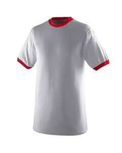 Augusta 710 - Ringer T-Shirt Athletic Hthr/Red