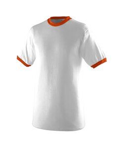 Augusta 710 - Ringer T-Shirt White/Orange