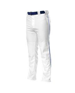 A4 NB6162 - Youth Pro Style Open Bottom Baggy Cut Baseball Pants White/Royal