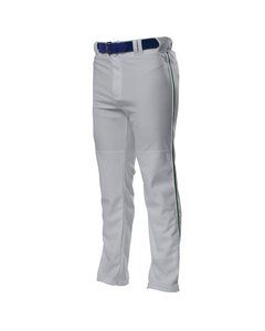 A4 NB6162 - Youth Pro Style Open Bottom Baggy Cut Baseball Pants Grey/Forest