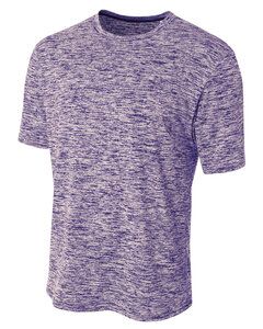A4 N3296 - Men's Space Dye T-Shirt Púrpura