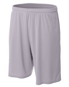 A4 N5338 - Men's 9" Inseam Pocketed Performance Shorts Plata