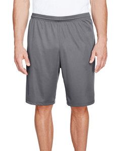A4 N5338 - Men's 9" Inseam Pocketed Performance Shorts Grafito
