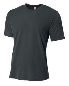 A4 NB3264 - Youth Shorts Sleeve Spun Poly T-Shirt Graphite