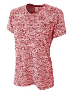 A4 NW3296 - Ladies Space Dye Tech T-Shirt