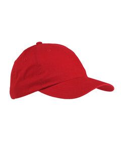 Big Accessories BX001 - 6-Panel Brushed Twill Unstructured Cap Rojo