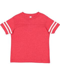 Rabbit Skins 3037 - Vintage Toddler Football T-Shirt Vintage Red