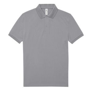 B&C BCID1 - Polo Homme Manches Courtes Heather Grey