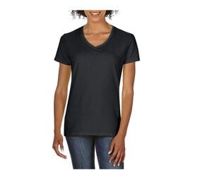 Gildan GN412 - T-shirt med V-ringning för kvinnor, 100% bomull