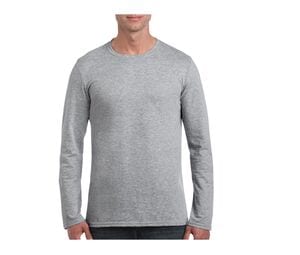 Gildan GN644 - Men's Long Sleeve T-Shirt Sport Grey