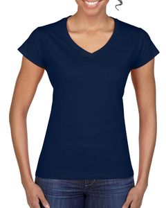 Gildan GN647 - Softstyle Ladies V-Neck T-Shirt Navy