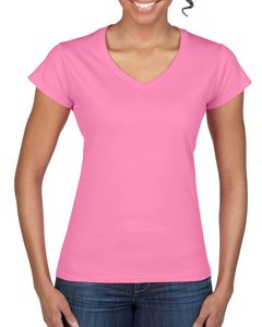 Gildan GN647 - Softstyle Ladies V-Neck T-Shirt Azalea
