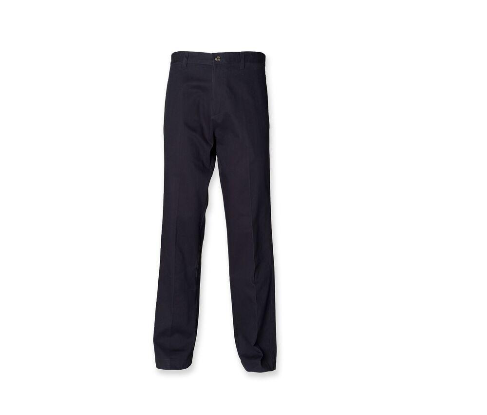 Henbury HY608 - Flat Front Chino Trousers