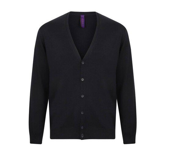 Henbury HY722 - Henbury Mens Elegant V-Neck Buttoned Cardigan