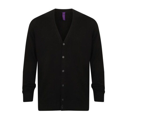 Henbury HY722 - Henbury Mens Elegant V-Neck Buttoned Cardigan